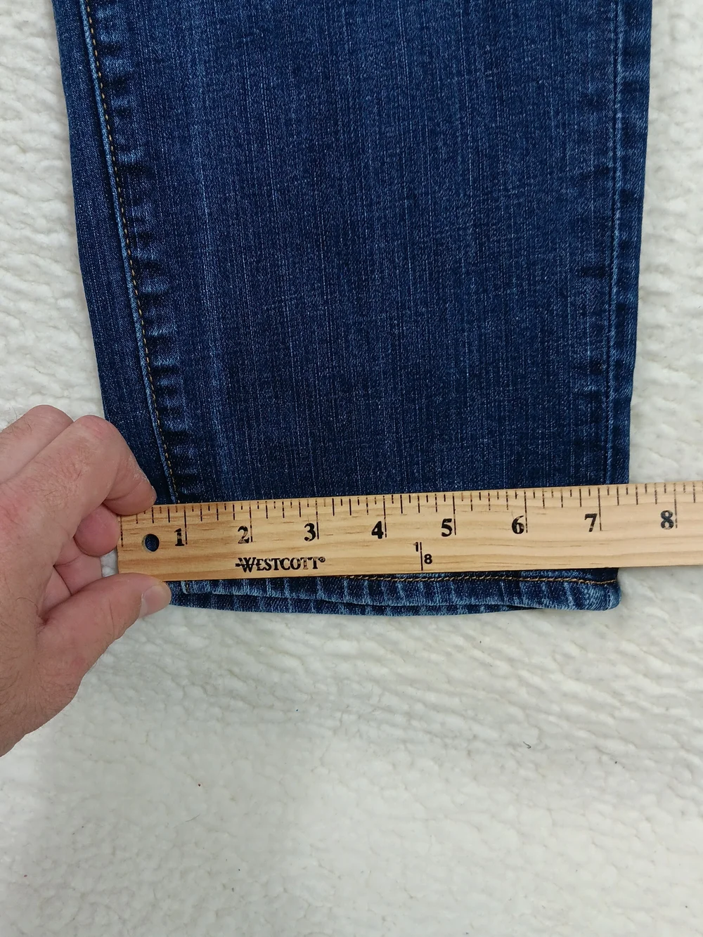 Lucky Brand Jeans Mens 34x34 Blue Denim 410 Athletic Fit Stretch Whiskers